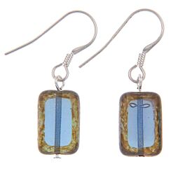 Picasso Rainbow Blue Earrings