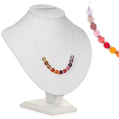 Fall Rainbow Globes Necklace