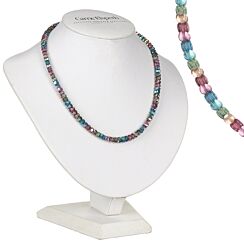 Rainbow Shimmer Drums Full Necklace
