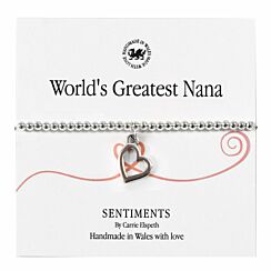 World’s Greatest Nana Sentiment Bracelet