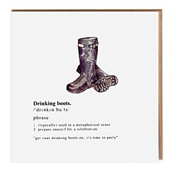Country Gent 'Drinking Boots' Card