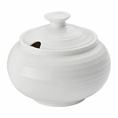 White Covered Sugar Pot