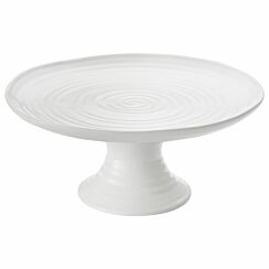 White Small Footed Cake Plate