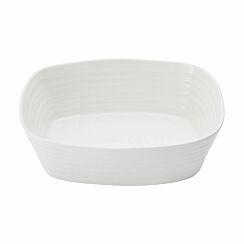 White Small Rectangular Roasting Dish