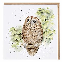 ‘Treetops’ Owl Greetings Card