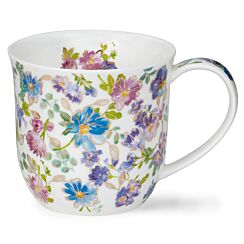 Belle Fleurs Blue Cumbrae Shape Mug