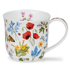 Wild Flowers Poppy Cumbrae Shape Mug