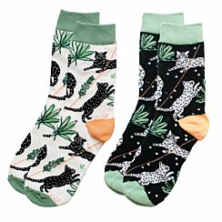 Feline Pack of 2 Socks