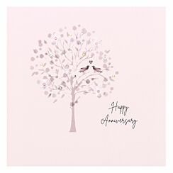 Lovebirds Large Luxury Anniversary Card