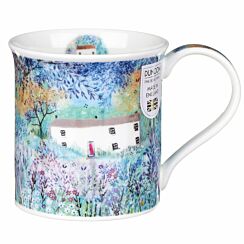 Enchanted Cottages Long House Bute Shape Mug