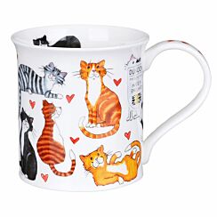 Loveable Cats Bute Shape Mug