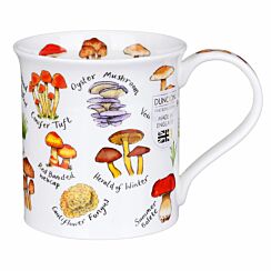 Mushrooms & Toadstools Lilac Bute Shape Mug