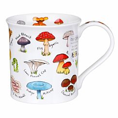 Mushrooms & Toadstools Red Bute Shape Mug