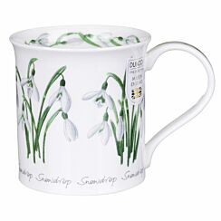 Spring Flowers Snowdrop Bute Shape Mug