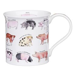 Animal Breeds Pig Bute Shape Mug