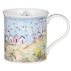 Seaside Cove Beach Hut Bute Shape Mug