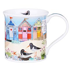 Shore Life Beach Huts Bute Shape Mug