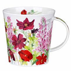 Cottage Border Pink Cairngorm Shape Mug