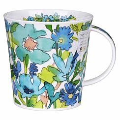 Flower Shower Blue Cairngorm Shape Mug