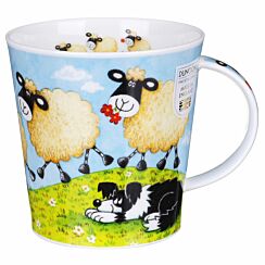 Follow Me Follow Ewe Dog Cairngorm Shape Mug