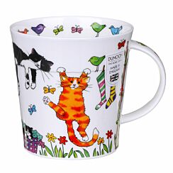 Hanging Out Cat Cairngorm Shape Mug