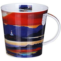 Red Skies Lighthouse Cairngorm Shape Mug 