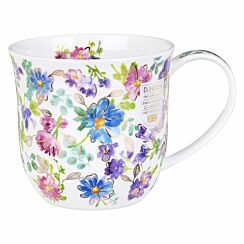 Belle Fleurs Blue Cumbrae Shape Mug