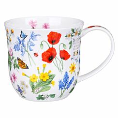 Wild Flowers Poppy Cumbrae Shape Mug