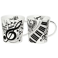 Ebony and Ivory Lomond Set of 2 Mugs