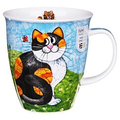 Happy Cats Tortoiseshell Nevis shape Mug