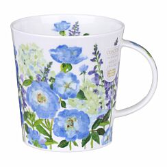 Flower Garden Blue Lomond Shape Mug