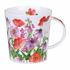 Flower Garden Red Lomond Shape Mug
