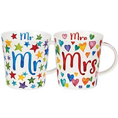 Mr and Mrs Cairngorm Set of 2 Mugs