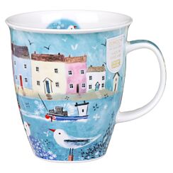 Beside The Sea Harbour Nevis Shape Mug