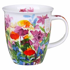 Bright Blooms Pink Nevis Shape Mug