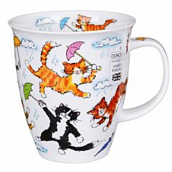 Raining Cats Nevis Shape Mug