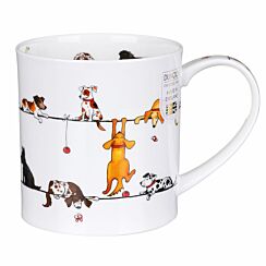 Live Wires Dog Orkney Shape Mug