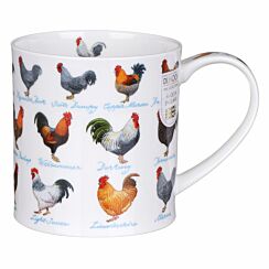 On The Farm Chickens Orkney Shape Mug