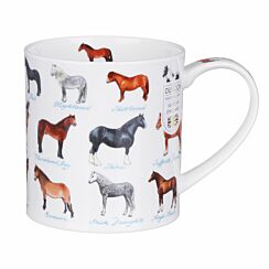 On The Farm Horses Orkney Shape Mug