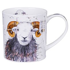 Shaggy Sheep Herdwick Orkney Shape Mug