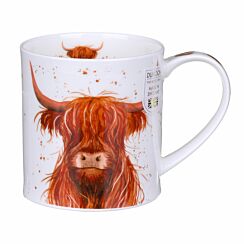 Shaggy Tails Highland Cow Orkney Shape Mug