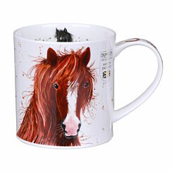 Shaggy Tails Horse Orkney Shape Mug
