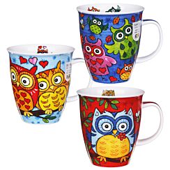 Owls Nevis Set of 3 Mugs