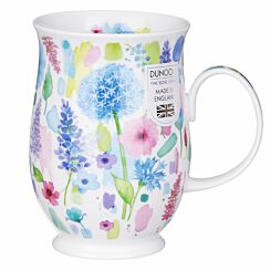 Floral Burst Blue Suffolk Shape Mug
