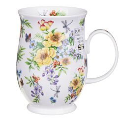 Flower Garden Yellow Suffolk Shape Mug