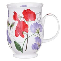 Sweet Peas Red Suffolk Shape Mug