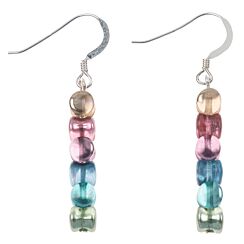 Rainbow Shimmer Drums Earrings