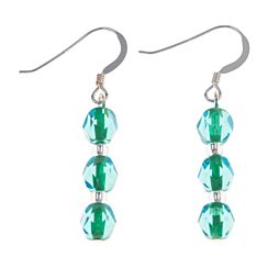 Teal & Green Filaments Earrings