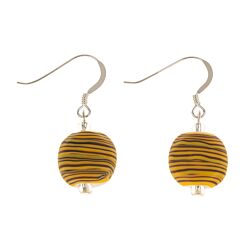 Mustard Yellow Strata Earrings