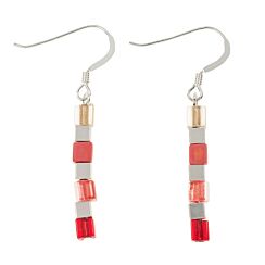 Reds Diversity Cubes Earrings